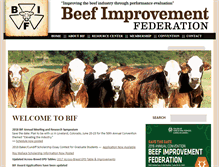 Tablet Screenshot of beefimprovement.org